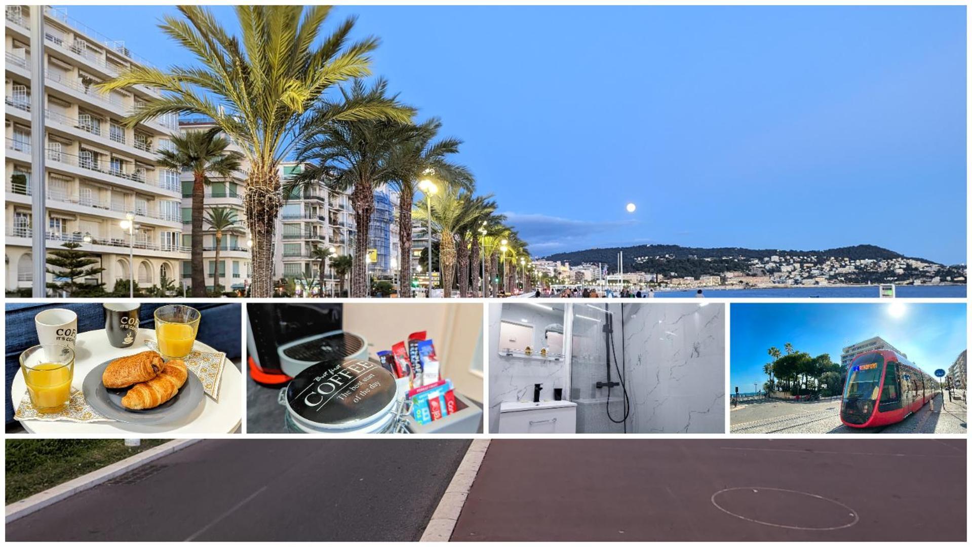 ניס 1 Min To The Beach Apartment - Kitchen - Tramway - Air Conditioner - Wifi - Promenade Des Anglais מראה חיצוני תמונה